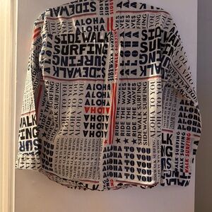 Graphic Print Jacket in Red, Blue, and Black